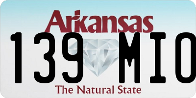 AR license plate 139MIO