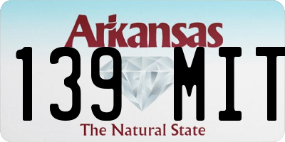 AR license plate 139MIT