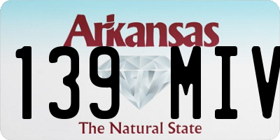 AR license plate 139MIV