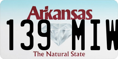 AR license plate 139MIW