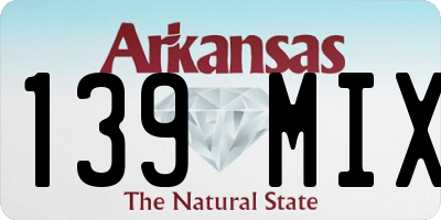 AR license plate 139MIX