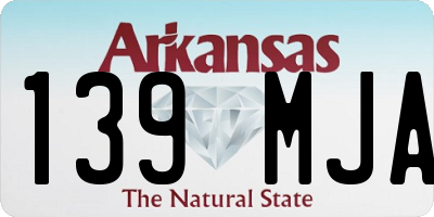 AR license plate 139MJA