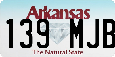 AR license plate 139MJB