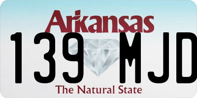 AR license plate 139MJD