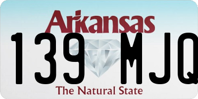 AR license plate 139MJQ