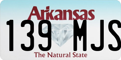 AR license plate 139MJS