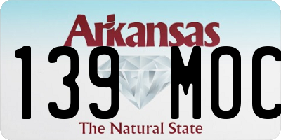 AR license plate 139MOC