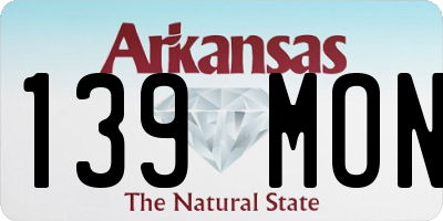 AR license plate 139MON
