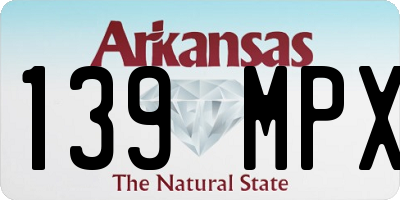 AR license plate 139MPX