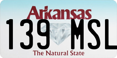 AR license plate 139MSL