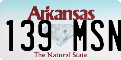 AR license plate 139MSN