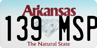AR license plate 139MSP