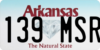 AR license plate 139MSR