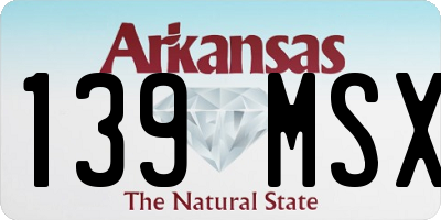 AR license plate 139MSX
