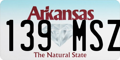 AR license plate 139MSZ