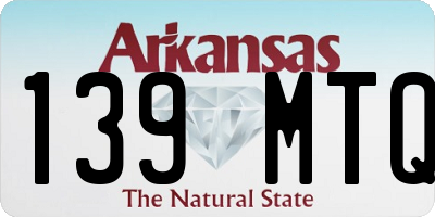 AR license plate 139MTQ