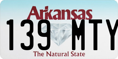 AR license plate 139MTY