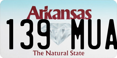 AR license plate 139MUA