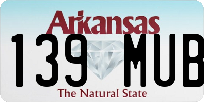 AR license plate 139MUB