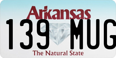 AR license plate 139MUG