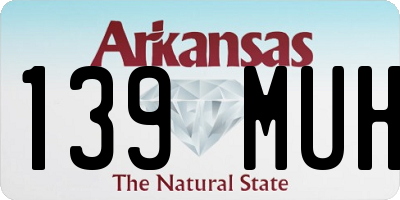 AR license plate 139MUH