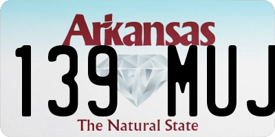 AR license plate 139MUJ