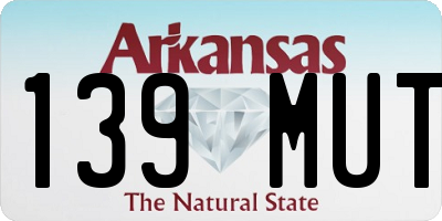 AR license plate 139MUT