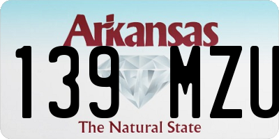 AR license plate 139MZU