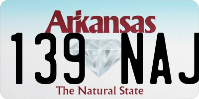AR license plate 139NAJ