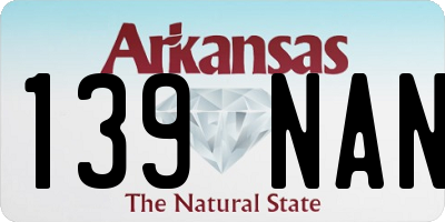 AR license plate 139NAN