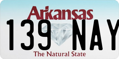 AR license plate 139NAY