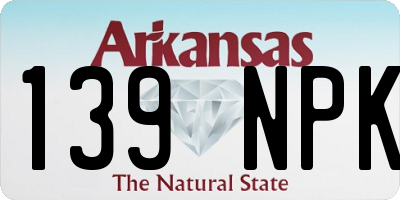 AR license plate 139NPK