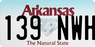 AR license plate 139NWH