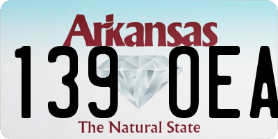 AR license plate 139OEA