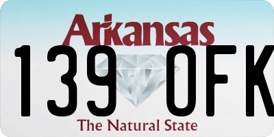 AR license plate 139OFK