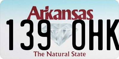 AR license plate 139OHK