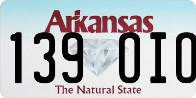 AR license plate 139OIO
