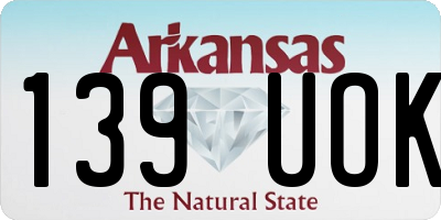 AR license plate 139UOK
