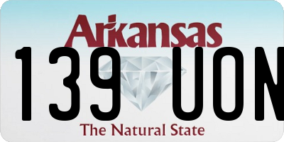 AR license plate 139UON