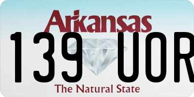 AR license plate 139UOR