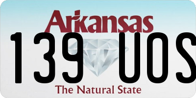 AR license plate 139UOS