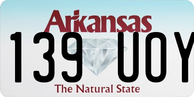 AR license plate 139UOY