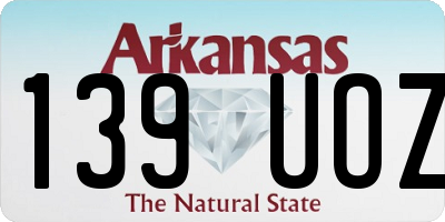 AR license plate 139UOZ