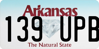 AR license plate 139UPB