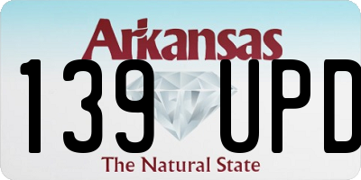 AR license plate 139UPD