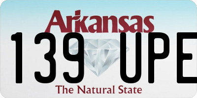 AR license plate 139UPE