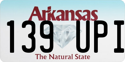 AR license plate 139UPI