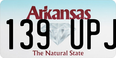 AR license plate 139UPJ