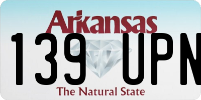 AR license plate 139UPN