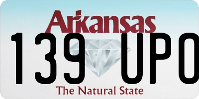 AR license plate 139UPO